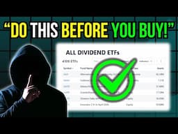 How To Pick The Correct Dividend ETFs To Invest In! (For YOU!)