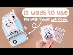 This printer can print stickers infinity with NO INK !! And here are 12 ways you can use it !