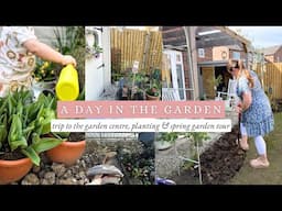 A SUNNY DAY IN THE GARDEN | spring garden tour 🌷🐝 family trip to the garden centre & time planting