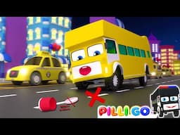Latest City Wheels On The Bus Go Round and Round | All Through The Town | Nursery Rhymes | Pilli Go
