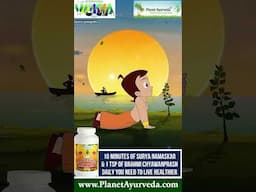 Surya Namaskar feat. Chhota Bheem- 10 Min of it with 1tsp Brahmi Chyawanprash Daily for Great Health