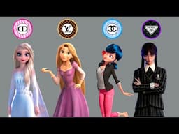 What would Disney Princesses Elsa, Wednesday & Ladybug look like in modern fashion?
