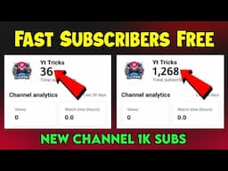 😳Free Subscribers For YouTube | How To Increase Subscribers On YouTube Channel | Free Subscribers