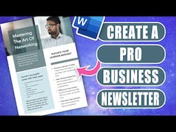 Business Newsletter Design in MS Word | From Blank Page to Pro!