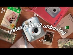 Instax mini 12 unboxing 📷🫧