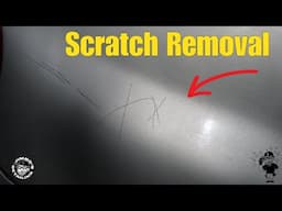 Removing a DEEP scratch with one liquid and one pad.