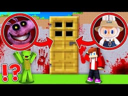 Mikey and JJ Found LABUBU And PEPPA PIG Scary Door in Minecraft Maizen