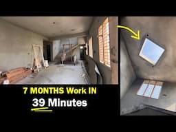Step By Step Indian 30*40 house construction, time lapse - 7 months work in 39 minutes