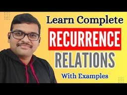 Learn Recurrence Relations with Examples in 3 Hours || Recurrence Relations || DMS || MFCS