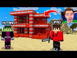 TROLLEI meu amigo com a CASA TROLL! (Dupla Survival Minecraft)