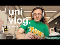 UNI VLOG 💻☕️ reading week + art school deadlines @ mmu