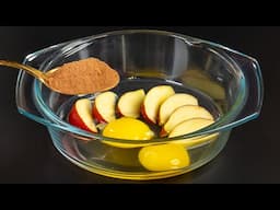 🍏 Apfelkuchen in 1 Minute! Das hausgemachte Dessert, über das alle reden!