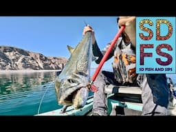 BAJA TROLL & JIG HARD Solo Skiff Fishing Mexico Sierra Mackerel Catch Clean Cook Smoked Fish Recipe