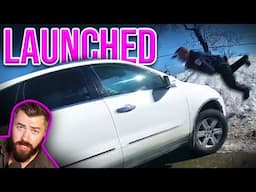 CRAZY Woman Sends Cop FLYING!