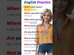 🥰100 English Conversation Practice for Beginners to advanced level / how to greet in English