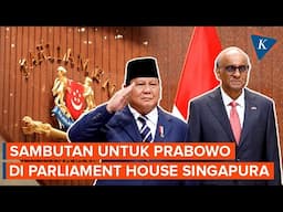 Momen Penyambutan Prabowo di Singapura, Indonesia Raya Berkumandang