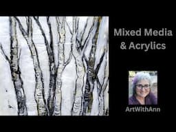 Art Journaling using serviettes  | How to paint in Acrylics | Decoupage for beginners