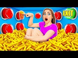 1000 Mystery Buttons Challenge Only 1 Lets You Escape | Funny Moments by Multi DO Food Challenge