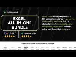 Master Excel, VBA & Power BI: WallStreetMojo's All-In-One Excel Bundle Course