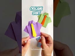 easy origami shirt #easyorigami #origami #origamicraft #origamitutorial #papershirt #papercrafts