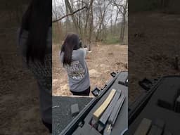 Proud my Daughter has learned how to handle firearms.