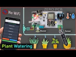 How to make Plant Watering system using ESP32 Webserver for vacation | Smart irrigation project