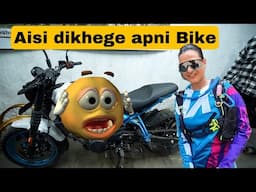 BIKE KA MODIFICATIONS START HOGAYA HAI || RiderGirl Vishakha🇮🇳