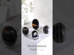 Power, protection & clarity in every glance. 🖤💍 #SulemaniHakik #SpiritualStyle
