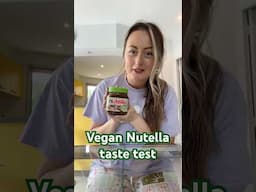 Taste testing the vegan Nutella from Lidl France 🌱 #veganfood #vegantastetest #vegantravel