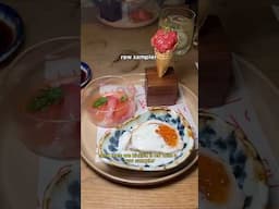 I took my boyfriend to a 7-course dinner 🍣 #foodreview #shorts #mukbang