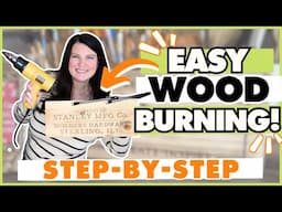 How to Wood Burn the EASY Way! | Torch Paste & Cricut Stencil Tutorial | Whit Tip Workshop Ep. 1