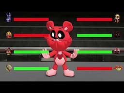 ITALIAN BRAINROT VS R.E.P.O VS FNAF UCN Animatronics vs POPPY PLAYTIME CHAPTER 4 With HEALTHBARS