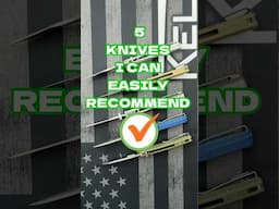 5 Knives I Can Easily Recommend! #edc #edcknife #blade #stassa23