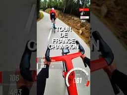 Chasing a Tour de France champ downhill using the @insta360 Go3S. #cyclingshorts #insta360go3s