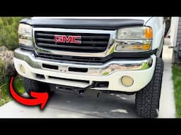 1999-2006 GMC Sierra 2500HD Rough Country Hidden Winch Mount!