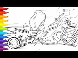 Compilation Part 3/3 🚗 Lightning McQueen Near Miss 🎨CARS 1 - 4 Drawing & Coloring | Tim Tim TV