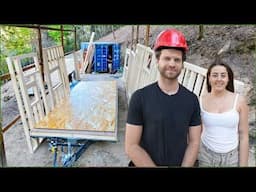 We finished the floor of our tiny house