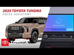 2025 Toyota Tundra: How to Use Voice Assistant Feature | Toyota Drive-Off Essentials