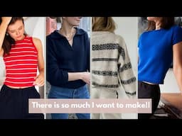 These are my ✨ambitious✨ Spring & Summer knitting plans - I hope I'll be able to knit!