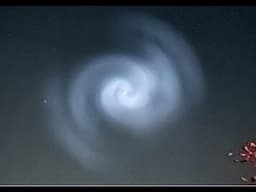 Why Spirals in the sky and why Fibonacci was right. Is SpaceX launch the causes of glowing Spiral