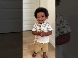😻What baby boy wore this week to DAYCARE 🥺It’s the claps for me 💙Do we love his outfits? #shorts