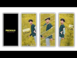 New Trending 1Pic Premalo Animat lyrical video in Alight Motion lyrical video editing in INSTAGRAM