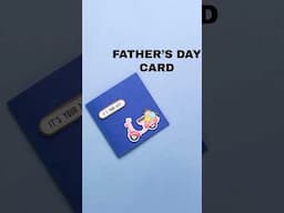 DIY Father's Day Card Idea ✂️💙 | Handmade Card for Dad | #shorts