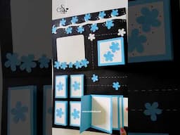 paper craft ideas | handmade scrapbook| greeting card #scrapbook #shorts