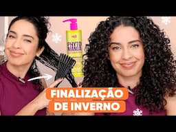 FINALIZAÇÃO PERFEITA PARA O INVERNO - CABELOS CACHEADOS E ONDULADOS | JULIANA LOUISE
