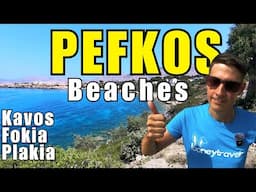 Rhodes 🇬🇷 - Jaw-Dropping Beaches in Pefkos/Pefki You Have to See!