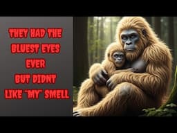 MOTHER AND BABY BIGFOOT HAD THE BLUEST EYES EVER , BUT DIDNT LIKE HOW I SMELLED!         EPISODE 851