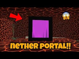 😱 MINECRAFT NETHER PORTAL IN CHICKEN GUN!! BUILDING NETHER PORTAL IN CHICKEN GUN