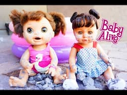 BABY ALIVE & Baby Born Go Swimming!