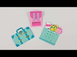 DIY Gift Card Holders for Travel and Vacations | Vintage Suitcase SVG, Backpack SVG, Beach Bag SVG